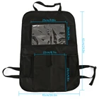 Защитные чехлы на спинку сиденья автомобиля для детей малышей, органайзер на заднее сиденье автомобиля с держателем для планшета с сенсорным экраном + 9 карманов для хранения, коврики