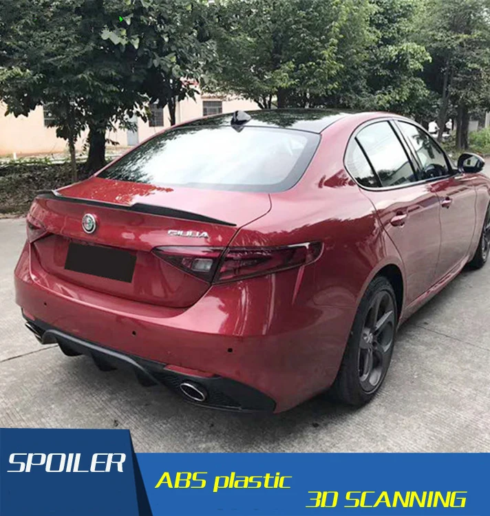Спойлер для Alfa Romeo Giulia высококачественный спойлер заднего крыла автомобиля из
