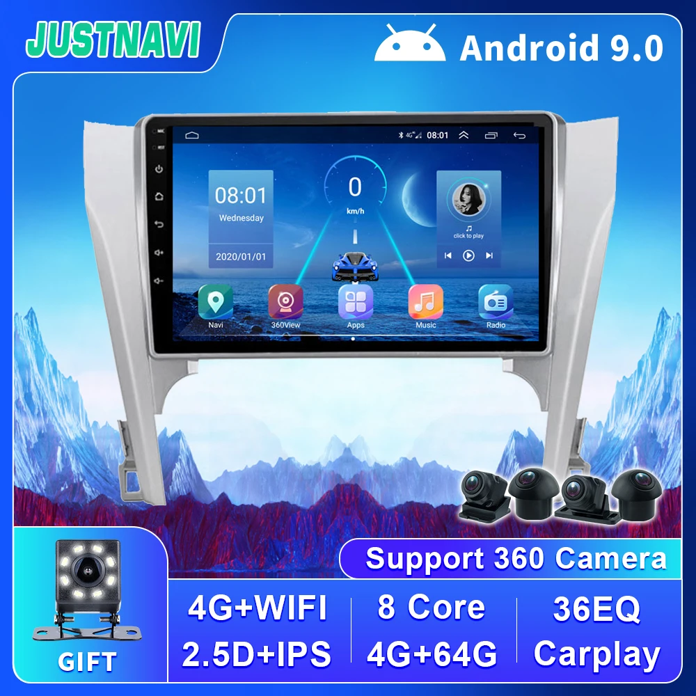 4G 64G Android 9 0 DSP 10 &quotАвтомобильный Радио GPS мультимедийный плеер для Toyota Camry 2012 2013 2014