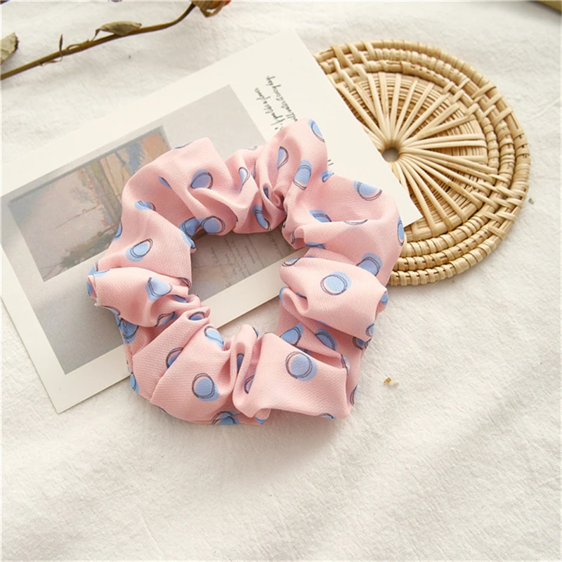 

5Pcs Girls Ponytail Holder Hair Ropes Scrunchies Korean Elastic Hair Bands Headwear for Women Female