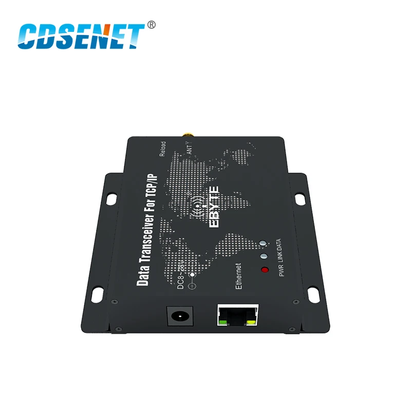 CDSENET LoRa SX1262 30dBm Ethernet RJ45 Interface RSSI LBT Relay Wireless Transceiver Serial Port Server E90-DTU(400SL30-ETH)