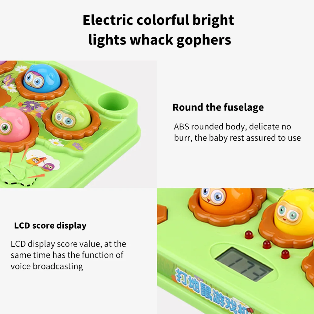 Детский Электрический игровой автомат &quotУдарь крота игрушки