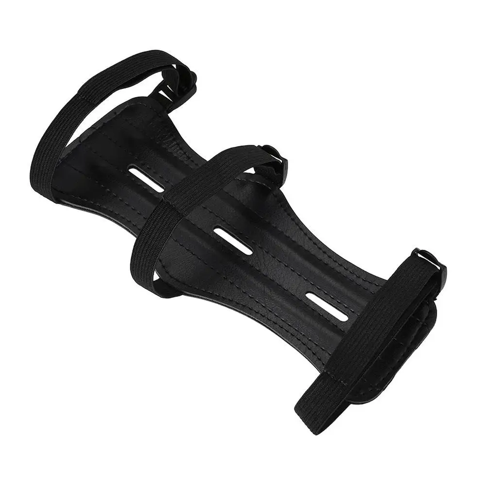 

Arm Guard Arm Protection Shooting Protective Gear 3 Strap Archery Leather Leather Safety Black