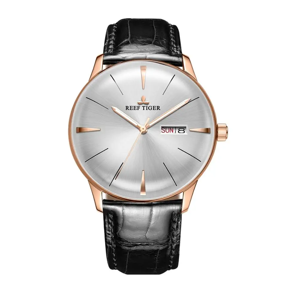 men watch p4 Роскошные мужские часы, мужские автоматические механические наручные часы Reef Tiger, водонепроницаемые наручные часы, Модные Аналоговые часы montre homme RGA8238 - Цвет: men watch p4
