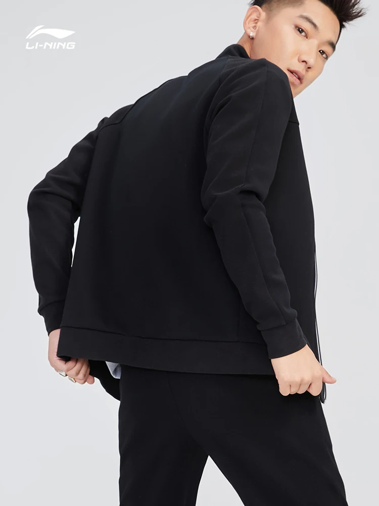 Li-Ning Wade Series Sweater Regular Fit 66% Polyester 34% Cotton Zipper Closure LiNing Sport Hoodie Tops AWDN905 COND18 |