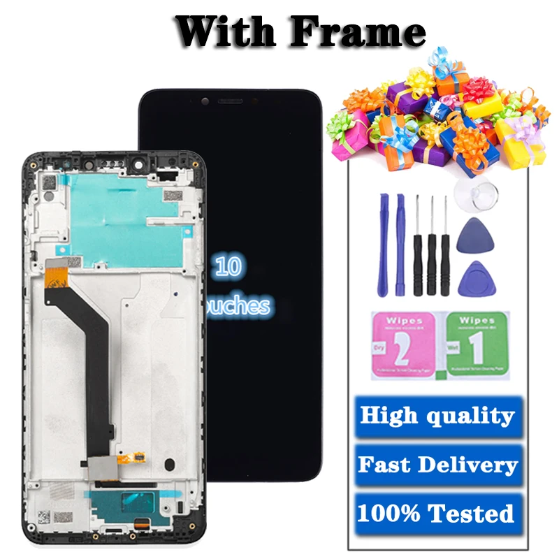 5 99original new best for xiaomi redmi s2 y2 lcd display touch screen digitizer assembly with frame glass sensor phone pantalla free global shipping