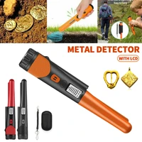 1pc 9v handheld metal finder led flashlight waterproof gold finder selectable beeper vibrator metal detector bar search coin