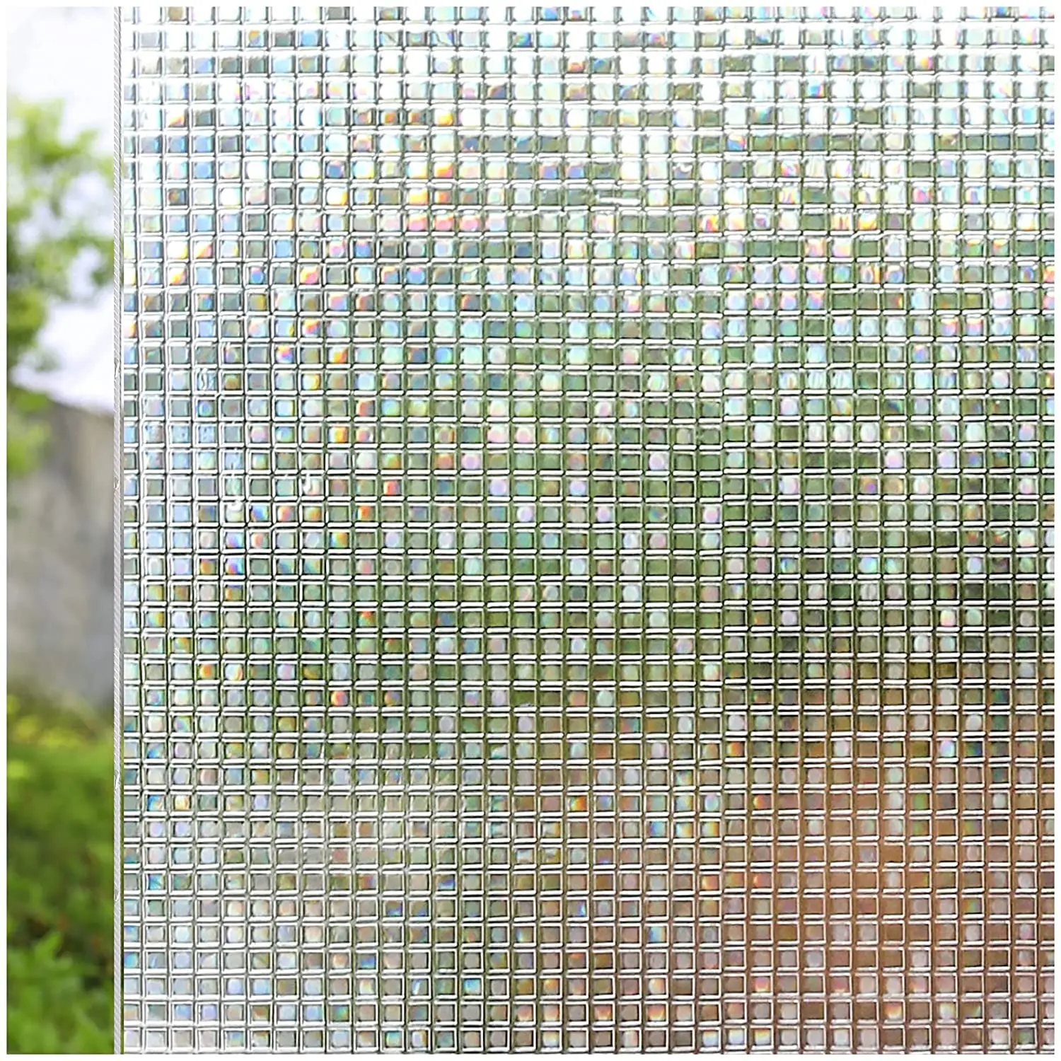 

LUCKYYJ 3D Window Film Static Door Window Covering, Decoration Glass Film for UV Rejection Heat Control Privacy Window Stickers