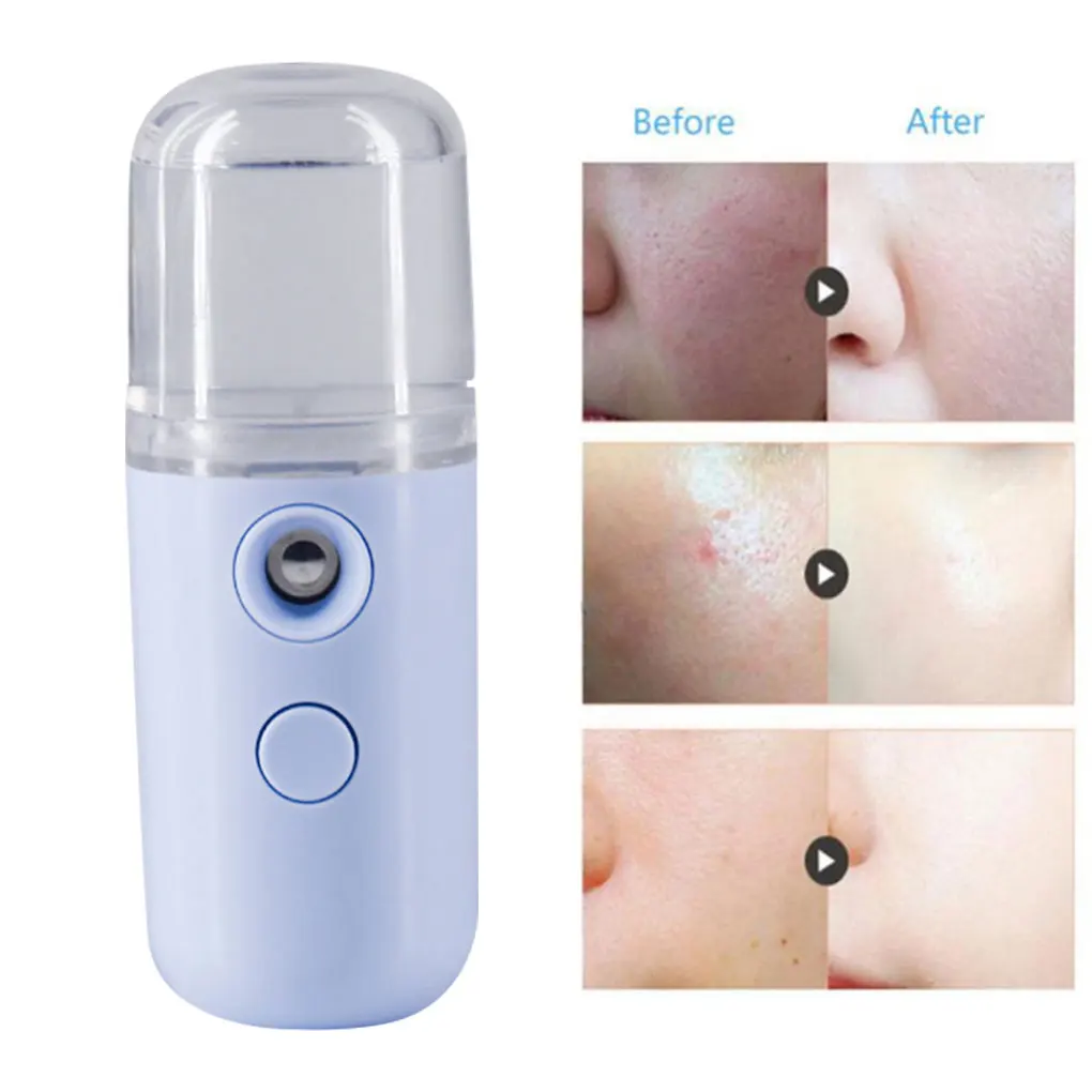 2 Pieces Face Sprayer 30ml Skin Water Mist Atomizer Facial Moisturizing Portable Light Blue | Бытовая техника