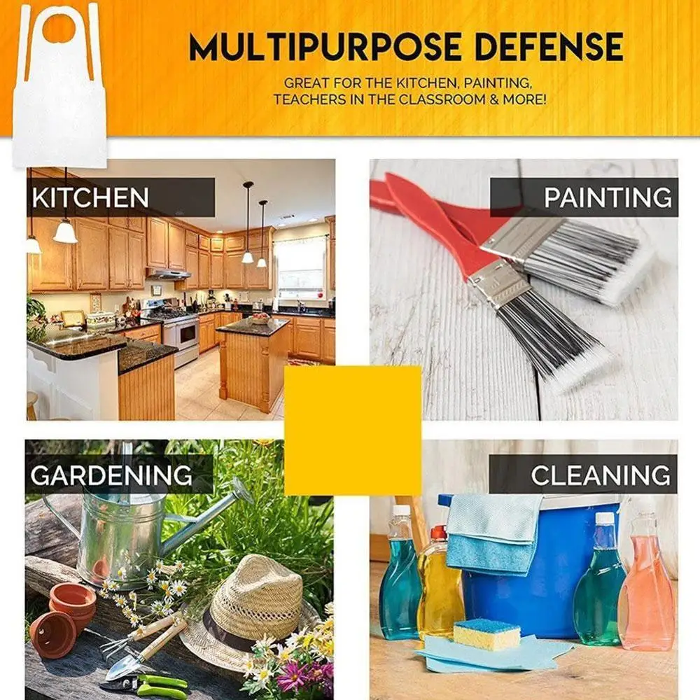 

One By One Disposable Plastic Apron Transparent Thickened Sleeveless Oil-Proof Thickened Pot Pot Sewage Apron Bib Hot Hot G4H2