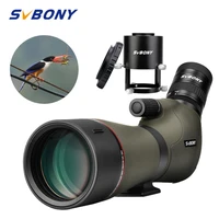 svbony 80mm bird watch spotting scope 20 60x zoom telescope photography suit filled with nitrogen waterproof photographing birds