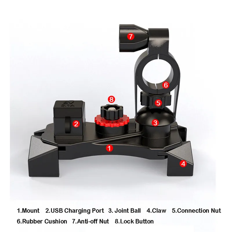 Горячий 360 ° велосипед мотоцикл Байк держатель для телефона с USB зарядное