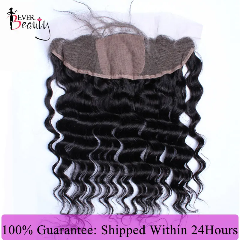 Свободная волна шелковая основа закрытие бразильские 13X4 Кружева Фронтальные