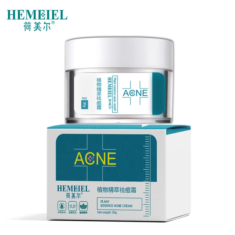 Acne Cream Hemeiel крем для лечения прыщей и прыщей, растительная эссенция, сыворотка против акне, усадочная, Удаление пор и шрамов, увлажняющий отбеливающий крем для лица - Цвет: Acne Cream