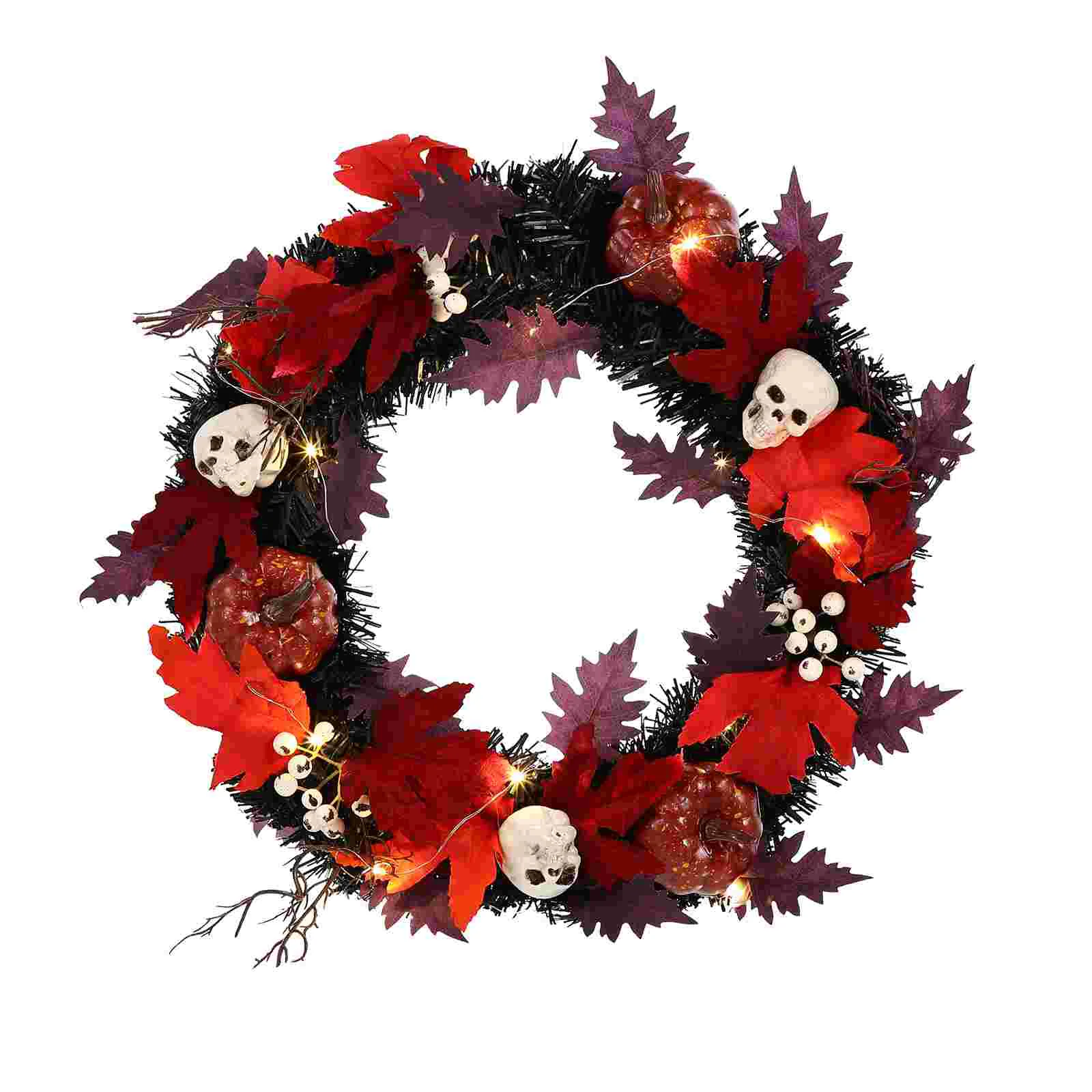 

1 шт., декоративный венок с кленовыми листьями