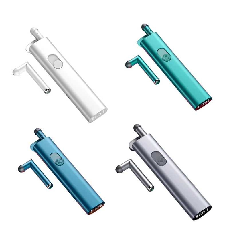

Bluetooth-compatible 5.2 Earphone In-Ear Sport Gaming Headset with 500mAh Charging Case USB Cable Comfortable to Wear