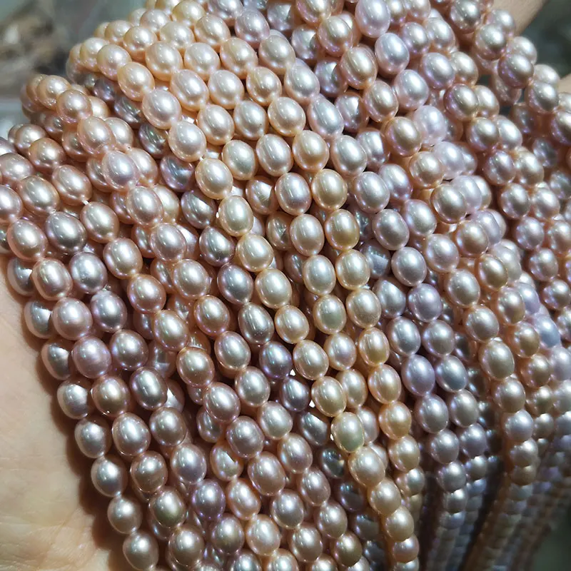 

Natural AAA Fresh Water Pearl Beads Rice Shape For Jewelry Making Handmade DIY Bracelet Necklace Earrings 2 3 4 5 6 7 8 9MM