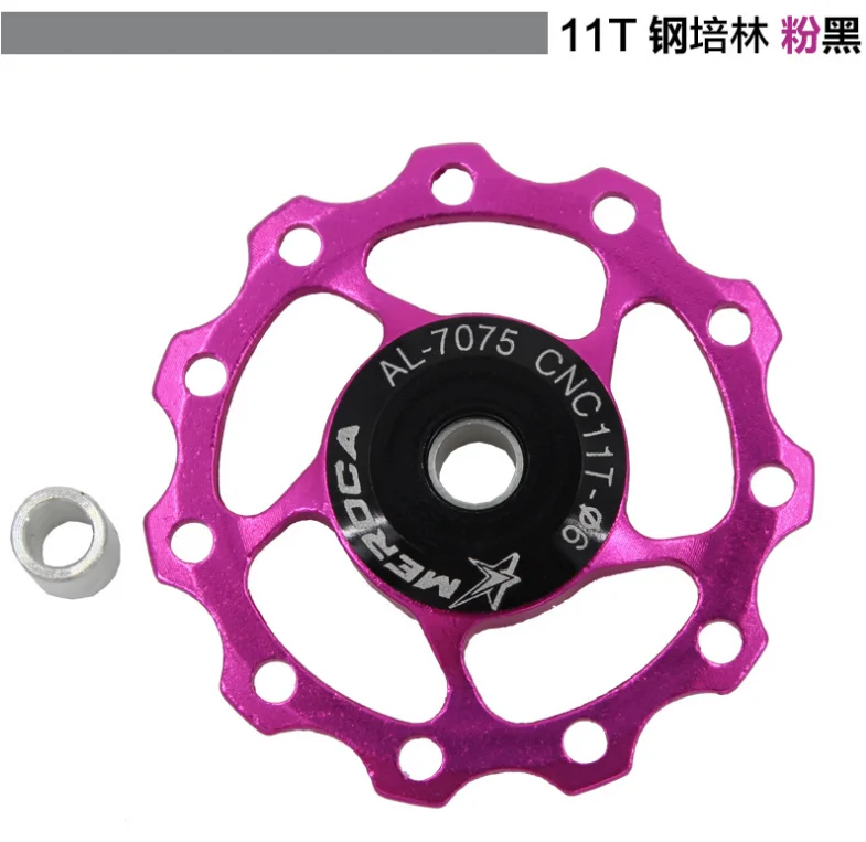

Aluminum Alloy Rear Derailleur Pulley 11T 13T MTB Mountain Bike Road Bicycle Jockey Wheel Metal Bearing Guide Pulley