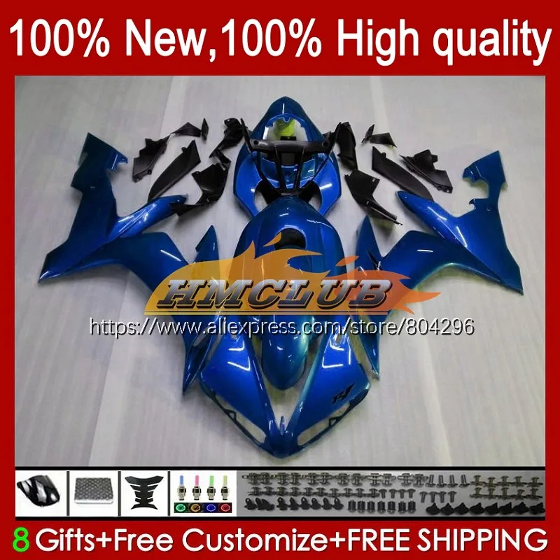 Корпус для YAMAHA YZF R 1 1000 CC 1000CC YZFR1 Pearl blue 61No.72 R1 04 05 06 YZF1000 2004 2005 2006 обтекатель|Чехлы