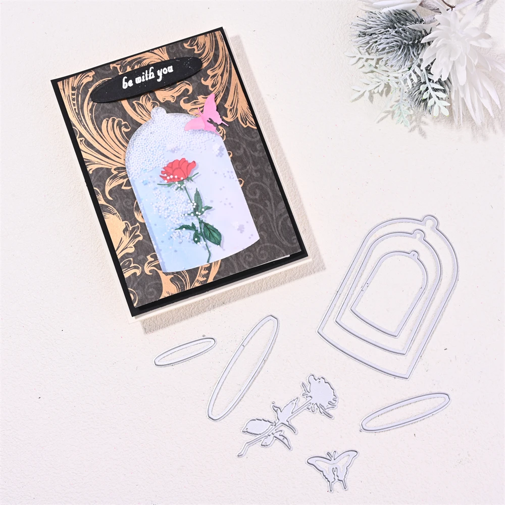 

InLoveArts Craft Flower Butterfly Metal Cutting Dies Cut Christmas Crystal Ball Scrapbook Paper Knife Mould Blade Punch Stencils