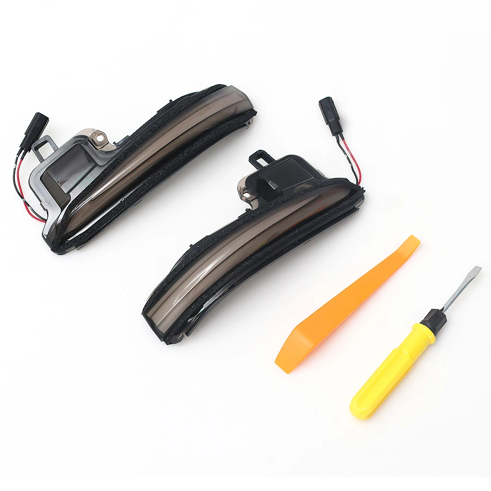 1 пара Автомобильный светодиодный динамический поворотный сигнал боковое