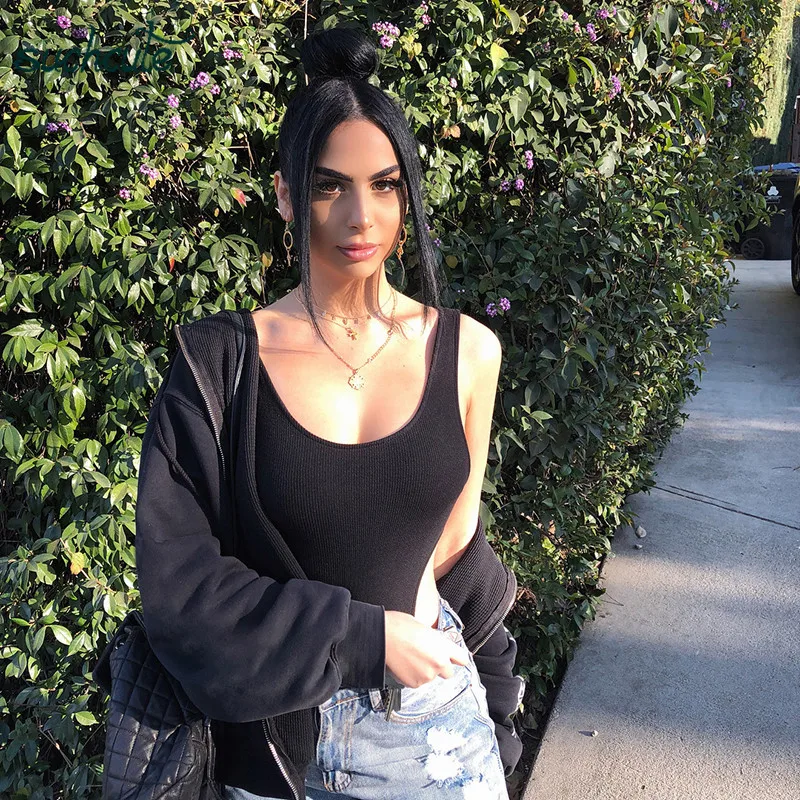 

2020 Jumpsuit Overalls For Women Cotton Bodysuit Body Strap Bodycon Gothic Summer 2019 Holiday Party Female Romper Swimwear