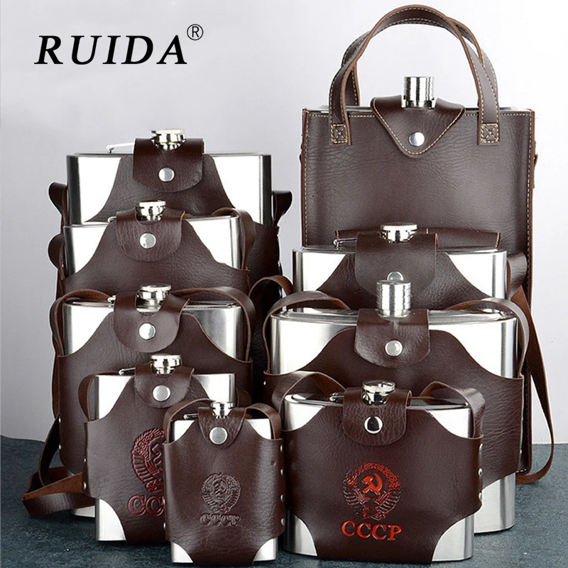 Фляжки из нержавеющей стали с винтовой крышкой для виски 4 178 унции|Плоские фляги|