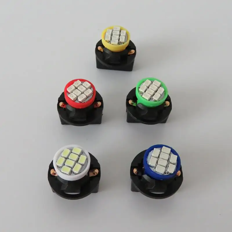 Автомобильная светодиодная лампа WLJH T10 Led W5W 12 В с поворотным замком подсветка для