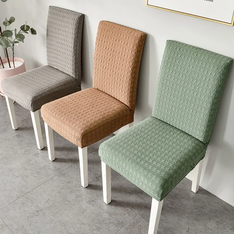 

Чехол для стула из сверхтолстого хлопка и спандекса, эластичный универсальный чехол для стула с высокой спинкой, машинная стирка