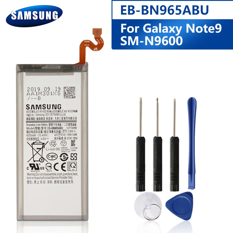 Samsung оригинальный EB BN965ABU аккумулятор для Galaxy Note9 Note 9 N9600 SM настоящая сменная
