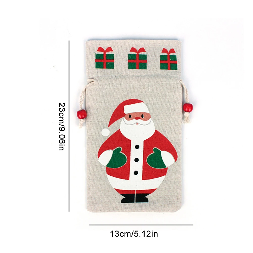

Holiday gift drawstring gift bag reusable canvas bag different styles of drawstring large gift wrapping gifts