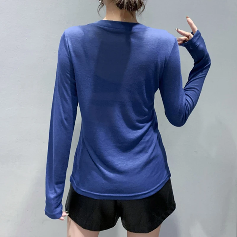 Poleras Mujer Новая Черная Женская футболка с круглым вырезом весенняя одежда для