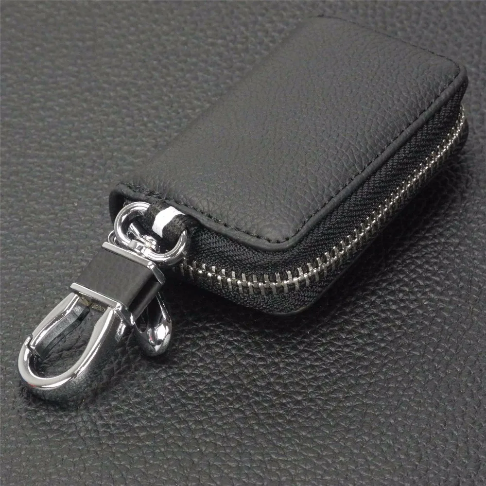 2019 Men Leather Car Key Housekeeper Holders Lady Cow Fashion Zipper Bag For Dodge Coolbo Avenger Journey Caravan | Автомобили и