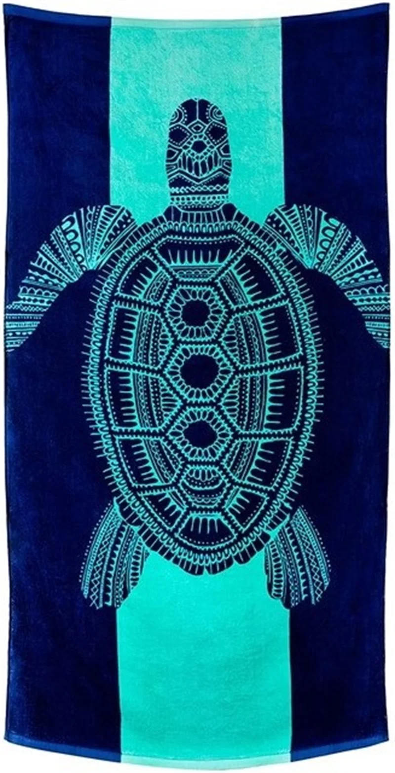 Модное полотенце для душа с принтом морской черепахи из Морского океана банное