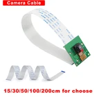 Гибкий ленточный кабель для камеры Raspberry Pi, 15 см30 см50 см1 м2 м, плоский провод FFC Для камеры Raspberry Pi 4 модели B3B +3B