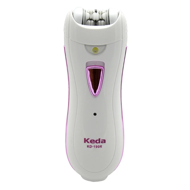 

CPDD Multi-in-1 Women Electric Epilator w/ LED light Rechargeable 45 Mins Run Time Portable Electric Epilator for All Skin