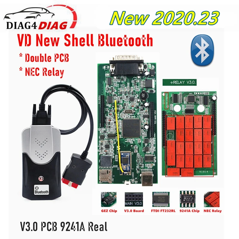 Автомобильный диагностический сканер OBD2 V3.0 Multidiag Pro новейший инструмент NEC Реле с