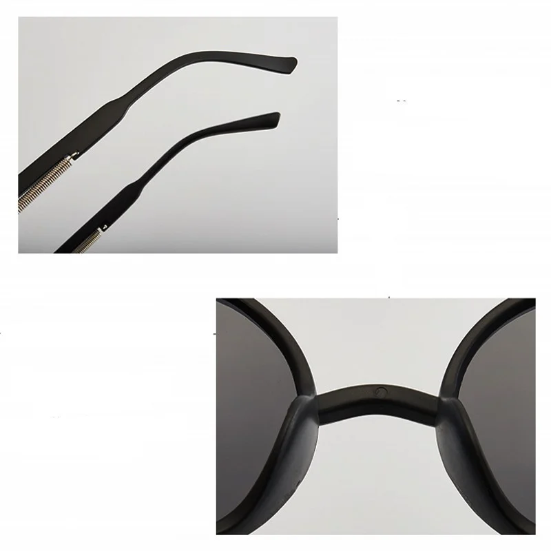 Модные солнцезащитные очки в стиле стимпанк круглой оправе ретро классические