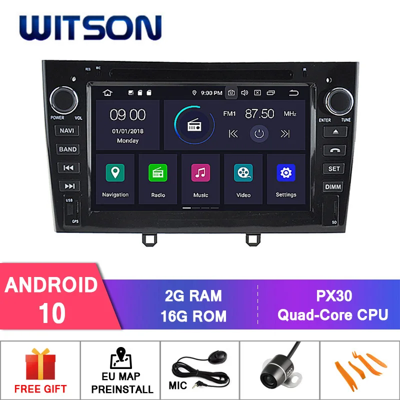 Автомобильный DVD плеер WITSON Android 10 0 для PEUGEOT 408 2010 2011 SAT NAV GPS навигация авто стерео +