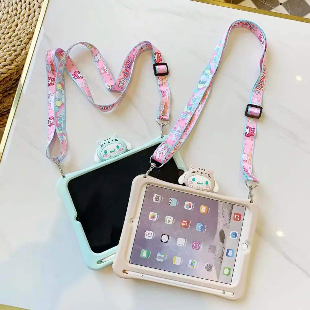 Силиконовый чехол-подставка для IPad 9 7 2018 2017 Pro 10 5 11 Air 2 3 4 Mini с ремешком и держателем