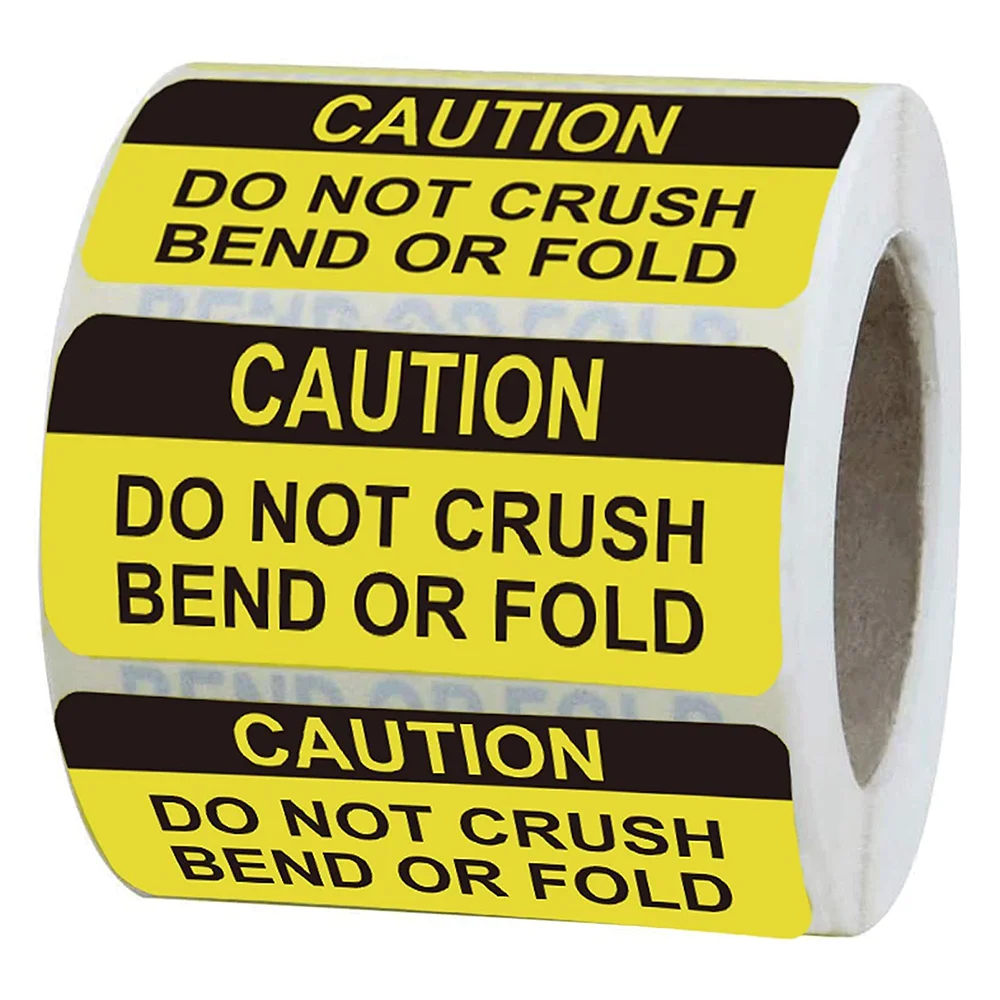 

Fragile Do Not Crush Bend or Fold Stickers by Do Not Bend Shipping Handling Labels Shipping Warning Stickers