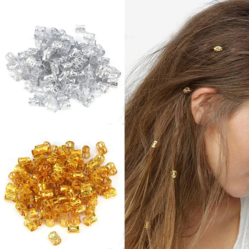 

30Pcs/pack Hair Decor Extension Braids Cuff Hole Dreadlocks Dread Beads Rings Clips Pins Adjustable Tube Set