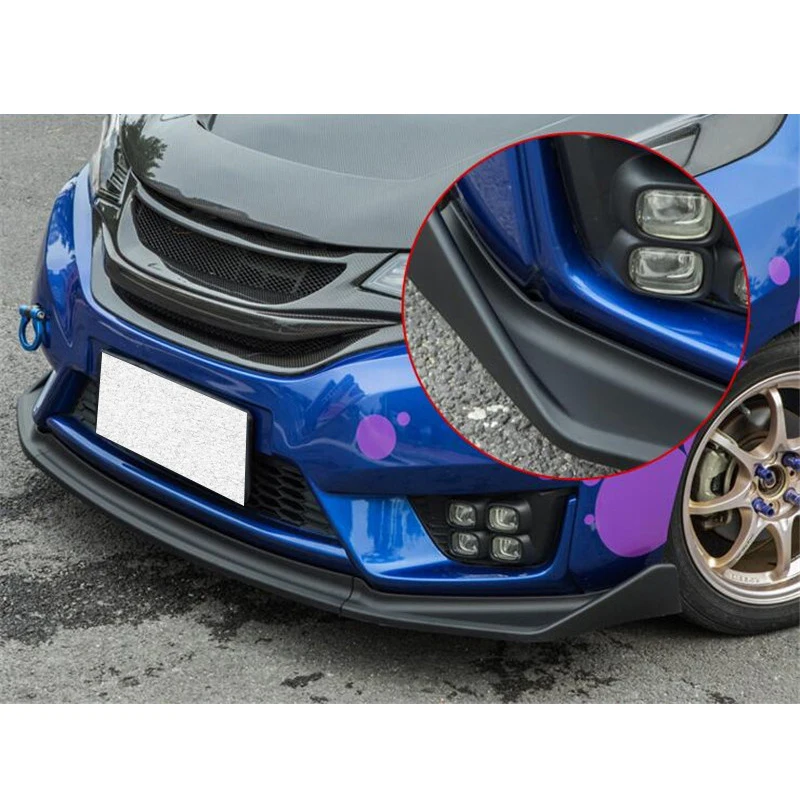 CEYUSOT для 3 шт. Honda Fit Jazz Комплект переднего бампера кузова диффузор дефлектор