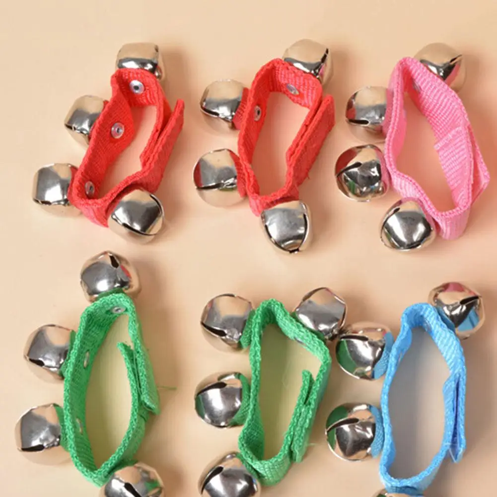 Погремушка на запястье для новорожденного ребенка колокольчик развивающая