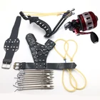 Набор для рыболовной рогатки, оснащенный высококачественной рыболовной катушкой BL35, для спорта на открытом воздухе, Рогатка большой мощности