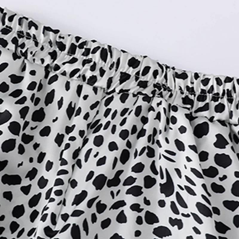 

Casual Pants High Waist Baggy Streetwear New Spring Korean Fashion Femme All-match Trousers Harajuku Straight Teenagers Leopard