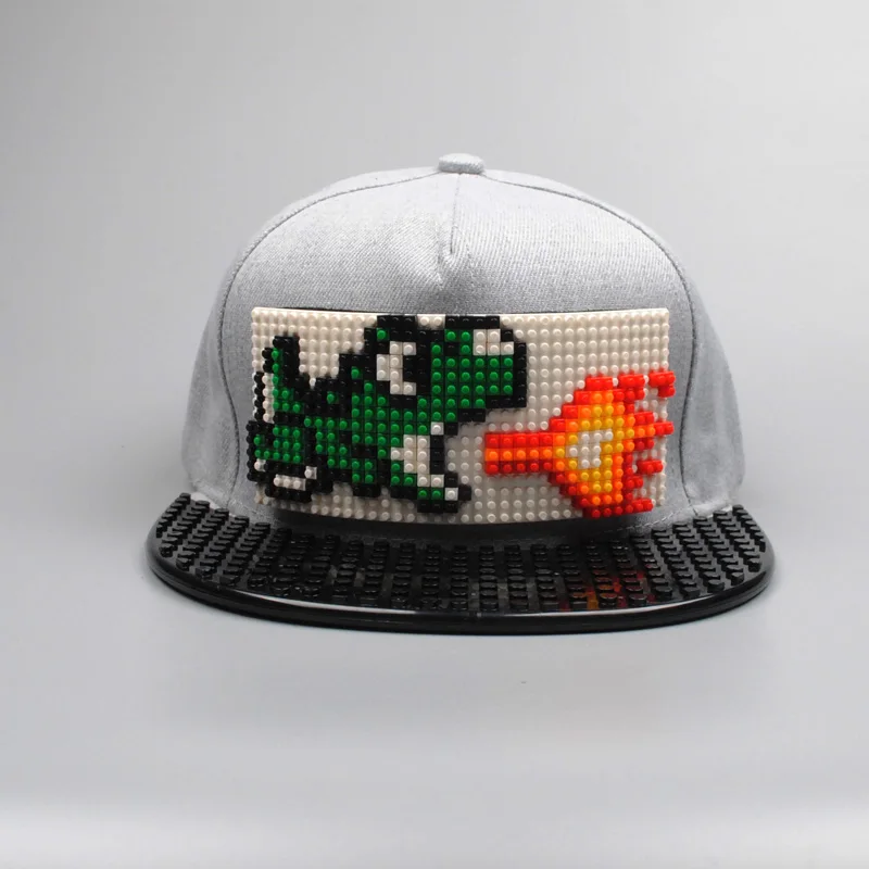 D01 Бейсбольная кепка в стиле пэтчворк «Super Mario Bros», кепка «сделай сам», кепка Наруто, бейсболка в стиле хип-хоп, шляпа для папы для мужчин и женщин, съемная - Цвет: D01