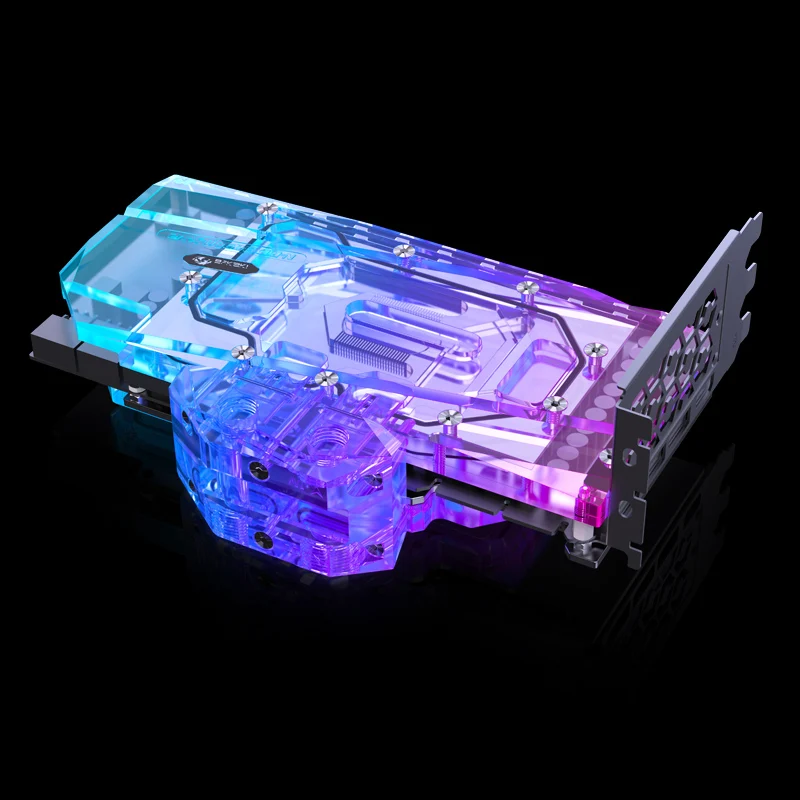 Задняя пластина Bykski полностью медный блок водяного охлаждения для