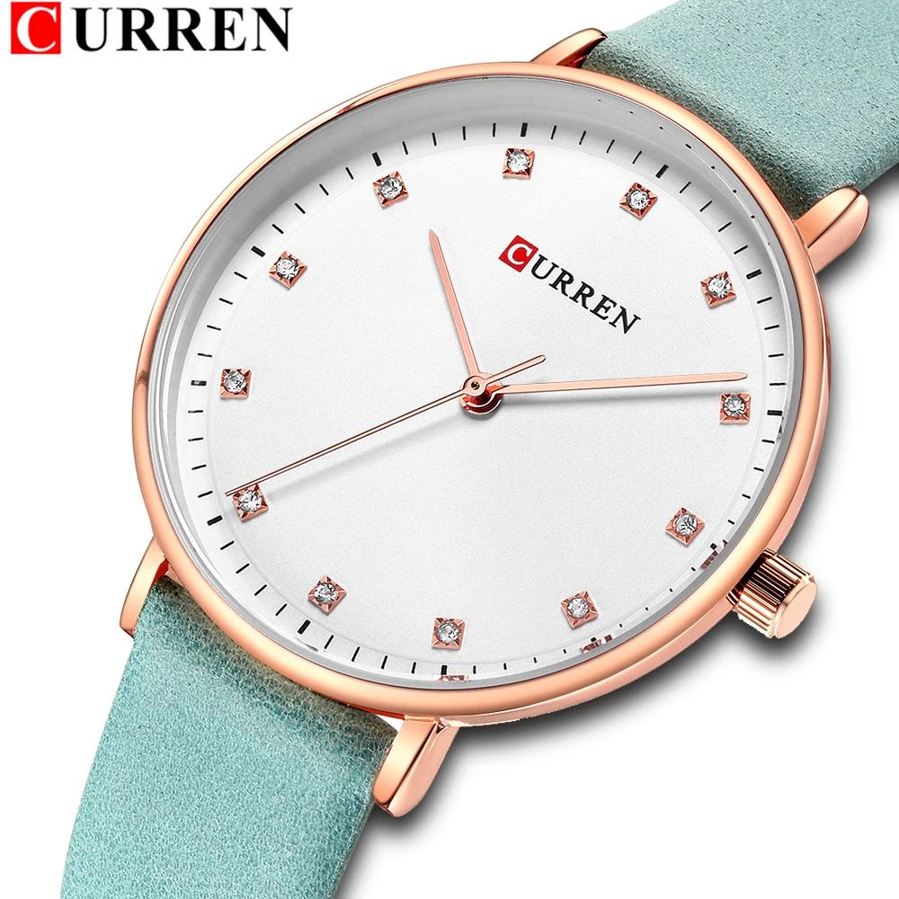 Женские часы CURREN Fahion брендовые кварцевые Relogio Feminino женские кожаные деловые