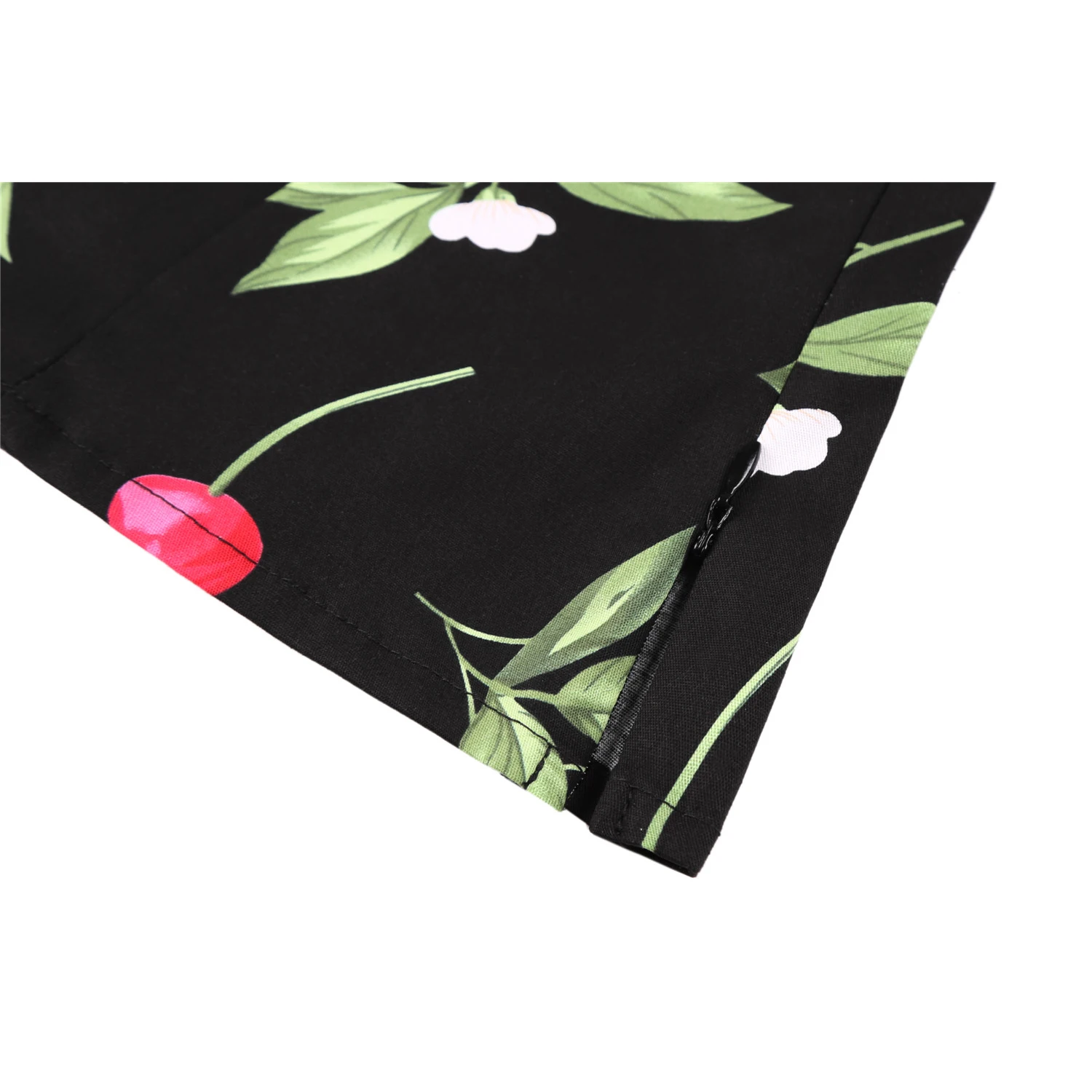 

SISHION Plus Size Retro Vintage T Shirt VD2081 Floral Cherry Printed Black Blouses Short Sleeve Women Y2K Oversized Tops mujer